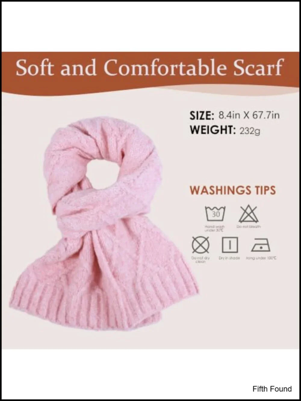 MEALNET Women's Winter Scarf Soft Warm Textured Knit Diamond Pattern